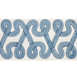 Freeform Embroidered Tape Sky 76731 by Schumacher Trim