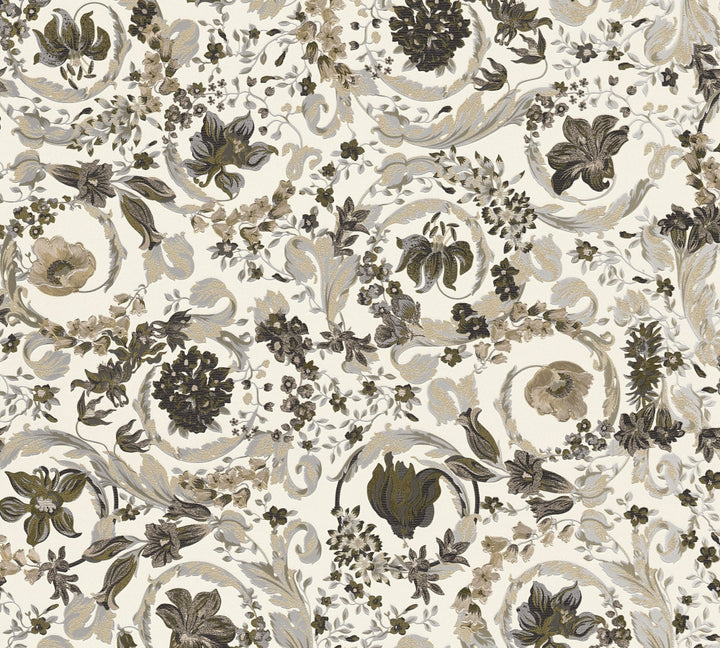 Empress Woodbridge by Seabrook Wallpaper Versace Volume 5 Germany 75.3 27.5" 27.5" - Fabric Carolina -