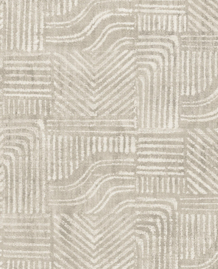 Pueblo Light Grey Global Geometric Wallpaper by Eijffinger Terra Covers about 56.4 square feet 20.5-in by 33-ft long roll Unpasted 25.2 - Fabric Carolina -