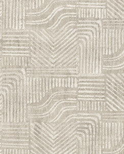 Pueblo Light Grey Global Geometric Wallpaper by Eijffinger