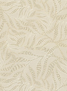 Montrose Beige Leaves Wallpaper by Eijffinger
