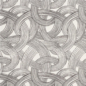 Freeform Black 178711 by Schumacher Fabric