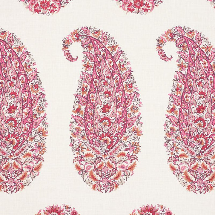 Shirala Paisley Magenta 173785 by Schumacher Fabric Palampore 13.5" - Fabric Carolina -