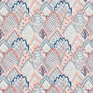 Albizia Embroidery Delft & Rose 76310 by Schumacher Fabric