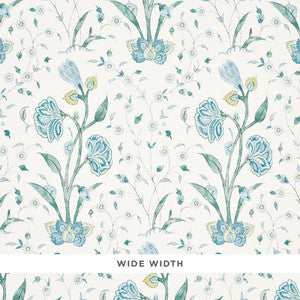 Khilana Floral Peacock 5009952 by Schumacher Wallpaper