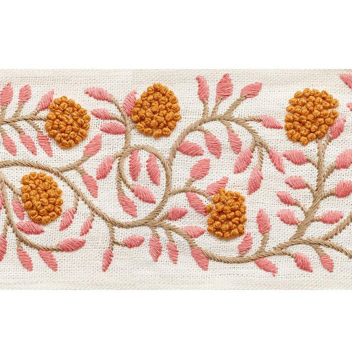 Ashoka Tape Orange & Pink 76291 by Schumacher Designer Trim Palampore 11.25" - Swanky Fabrics -