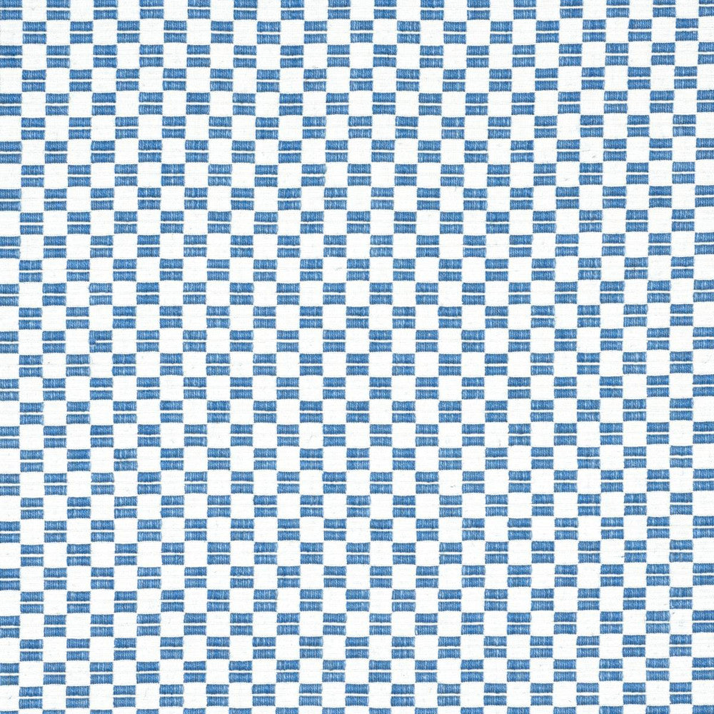 Elkhart Blue 76740 by Schumacher Fabric Folk Art - Fabric Carolina -
