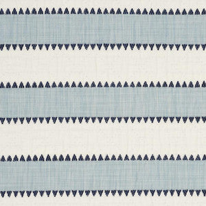 Isolde Stripe Matelass Sky 76750 by Schumacher Fabric
