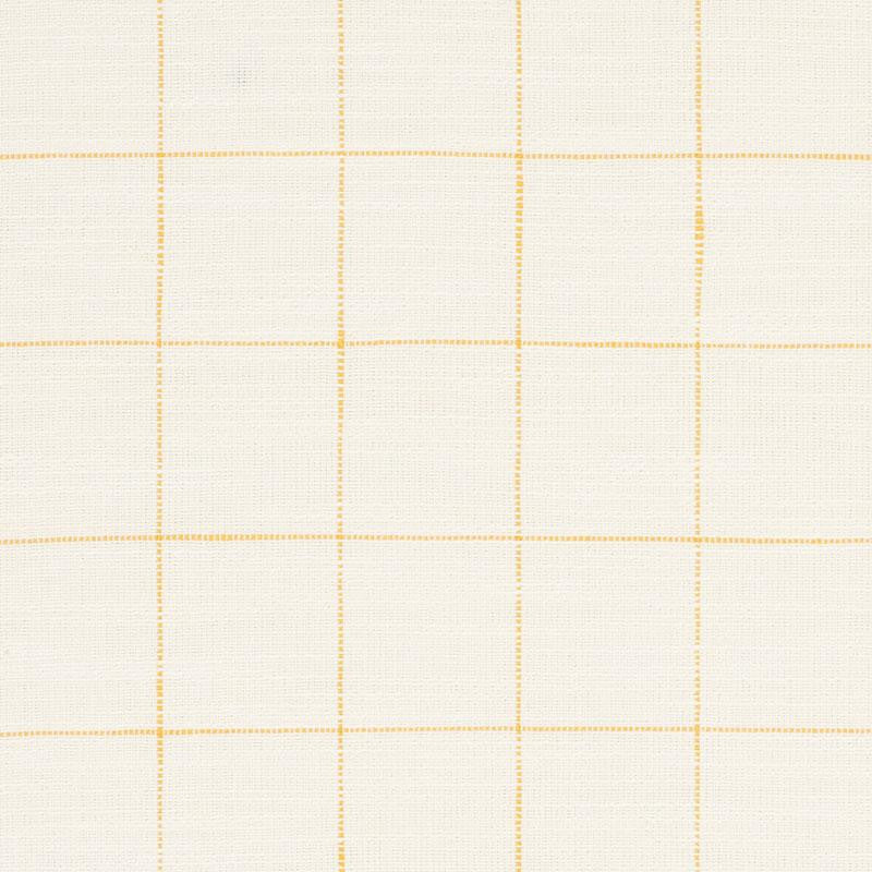 Marietta Yellow 76773 by Schumacher Designer Fabric Folk Art 1.75" - Swanky Fabrics -