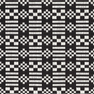 Wilson Embroidery Black 76791 by Schumacher Fabric
