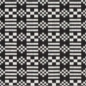 Wilson Embroidery Black 76791 by Schumacher Fabric