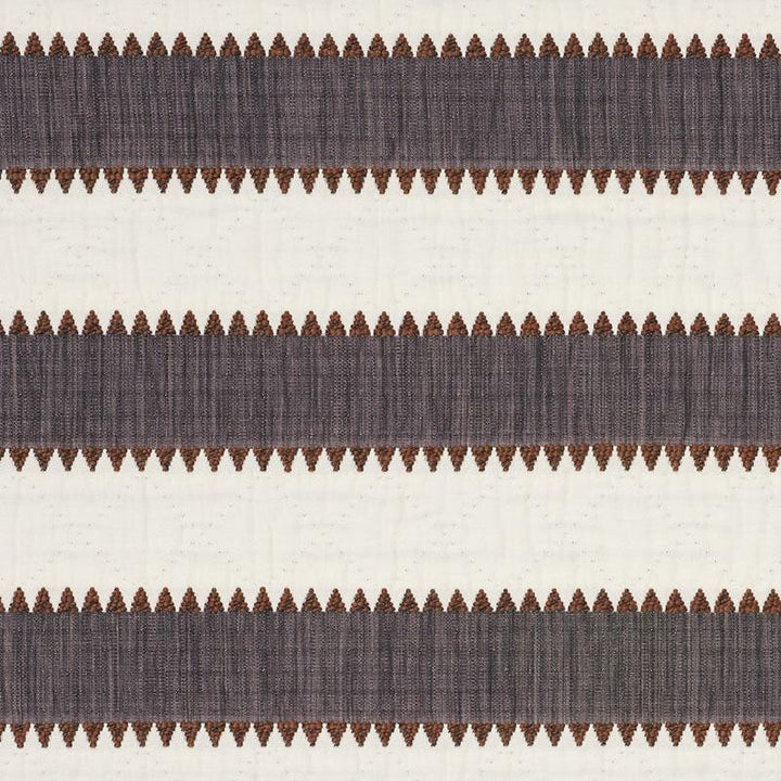 Isolde Stripe Matelass Cinder 76751 by Schumacher Fabric Folk Art 1.75" - Fabric Carolina -