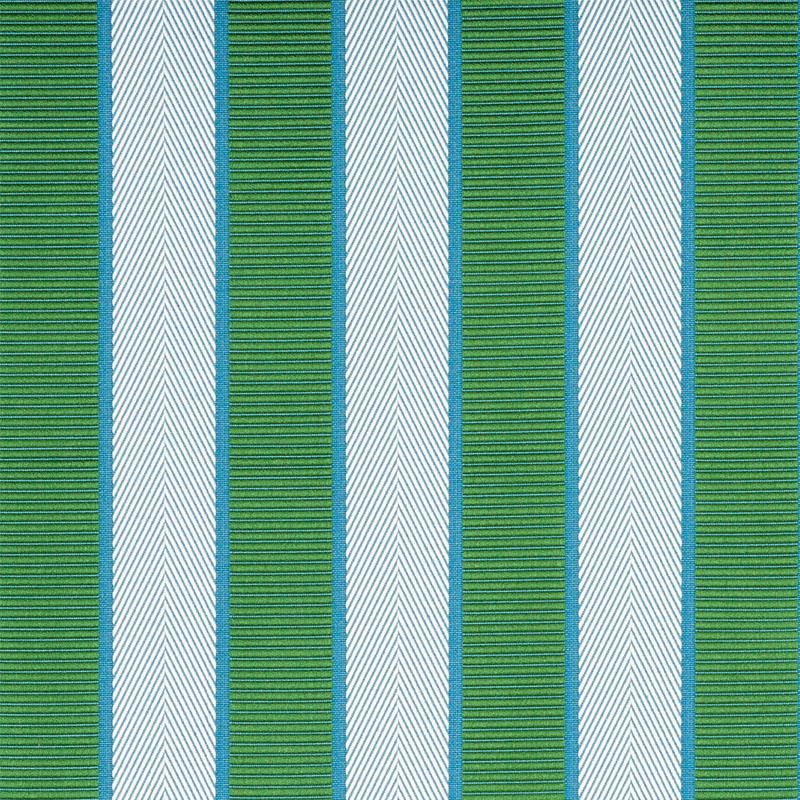 Ribbon Stripe Emerald 77100 by Schumacher Fabric Timothy Corrigan 1.12" - Fabric Carolina -
