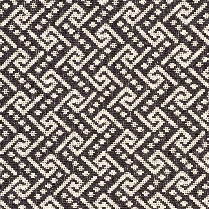 Ionic Weave Black 77122 by Schumacher Fabric Timothy Corrigan 2.62" - Fabric Carolina -