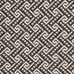 Ionic Weave Black 77122 by Schumacher Fabric