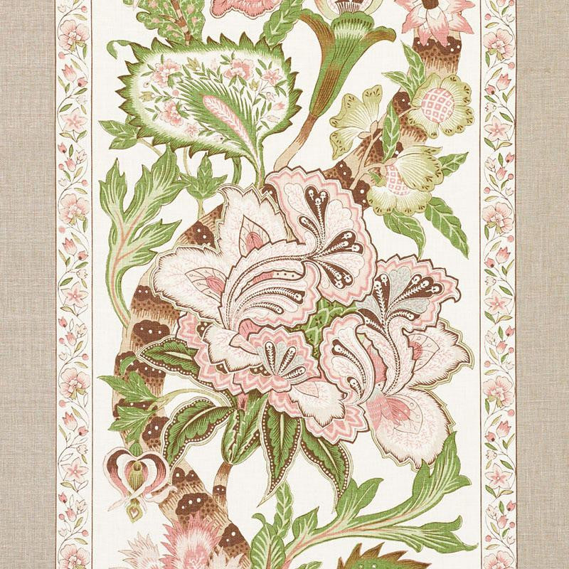 Anjou Stripe Blush 178521 by Schumacher Designer Fabric Timothy Corrigan 18.0" - Swanky Fabrics -