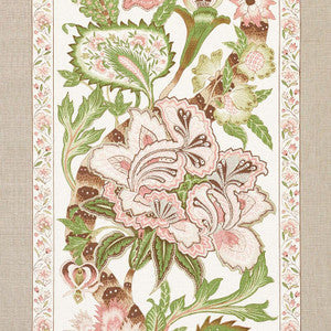 Anjou Stripe Blush 178521 by Schumacher Fabric