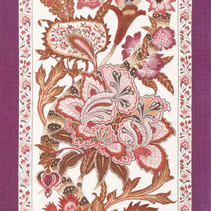 Anjou Stripe Rose 178523 by Schumacher Fabric