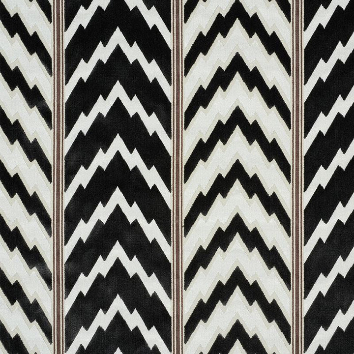 Florentine Velvet Black 77111 by Schumacher Fabric Timothy Corrigan 13.62" - Fabric Carolina -