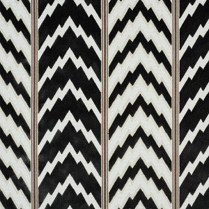 Florentine Velvet Black 77111 by Schumacher Fabric