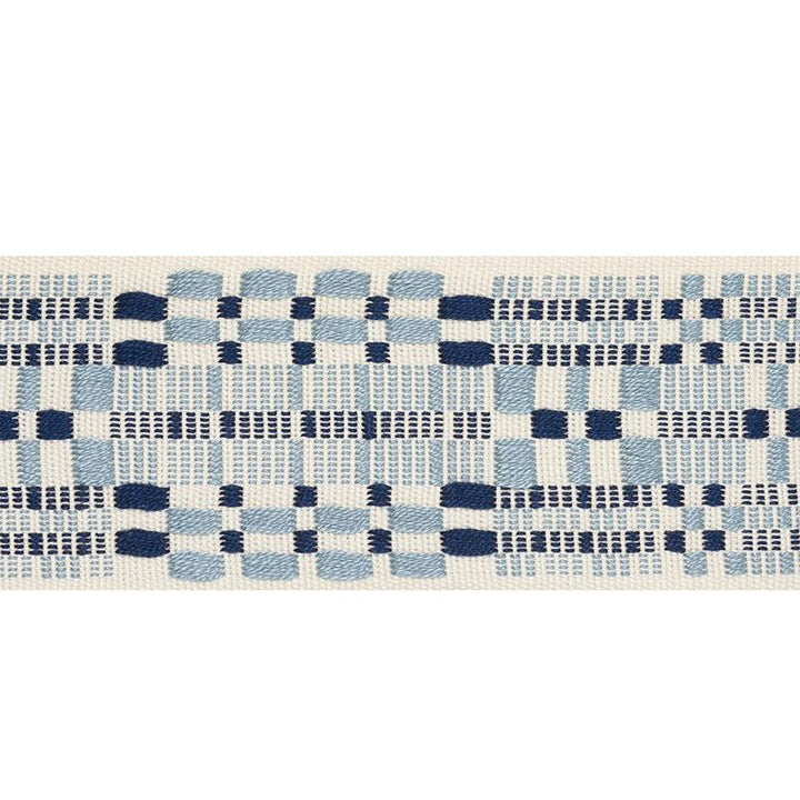 Brimfield Tape Blues 76950 by Schumacher Trim Folk Art 7.25" - Fabric Carolina -