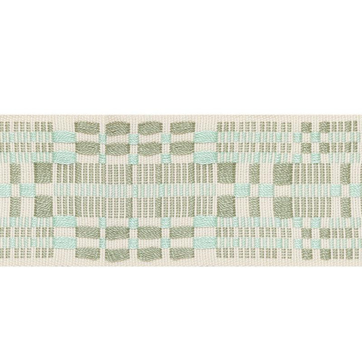 Brimfield Tape Sage 76952 by Schumacher Trim Folk Art 7.25" - Fabric Carolina -