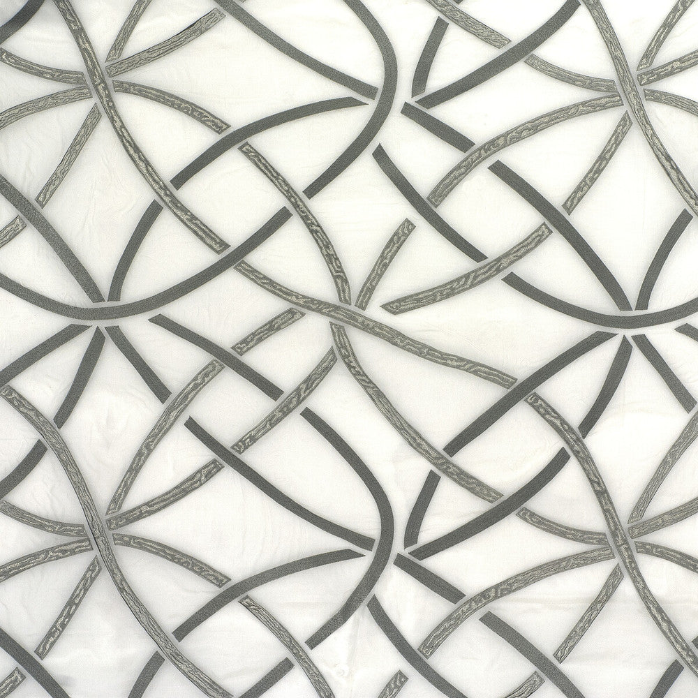 One For All Platinum by Kravet Couture Fabric MODERN LUXE RAYON - 64%;LUREX - 19%;SILK - 17% India - Horizontal: 25.5 and Vertical: 23.5 52 - Fabric Carolina -