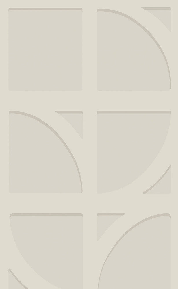 Shapes Champagne Curved Trellis Wallpaper by Eijffinger Bold Covers about 56.4 square feet 20.5-in by 33-ft long roll Unpasted 31.9 - Fabric Carolina -