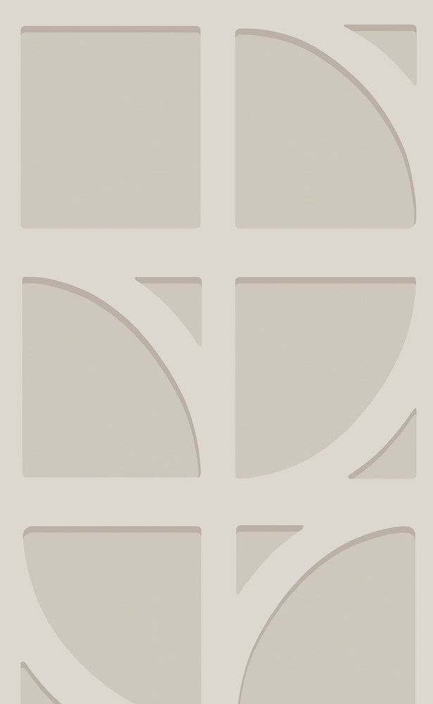 Shapes Silver Curved Trellis Wallpaper by Eijffinger Bold Covers about 56.4 square feet 20.5-in by 33-ft long roll Unpasted 31.9 - Fabric Carolina -