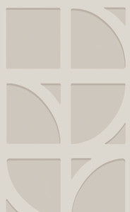 Shapes Silver Curved Trellis Wallpaper by Eijffinger