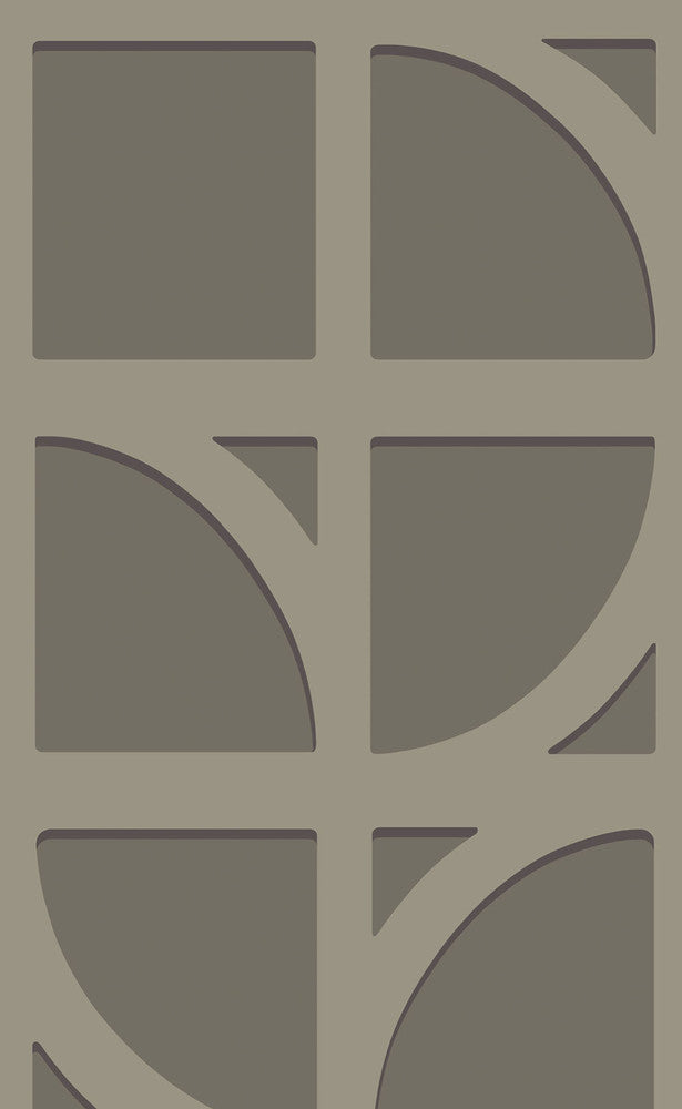 Shapes Dark Grey Curved Trellis Wallpaper by Eijffinger Bold Covers about 56.4 square feet 20.5-in by 33-ft long roll Unpasted 31.9 - Fabric Carolina -