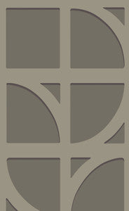 Shapes Dark Grey Curved Trellis Wallpaper by Eijffinger