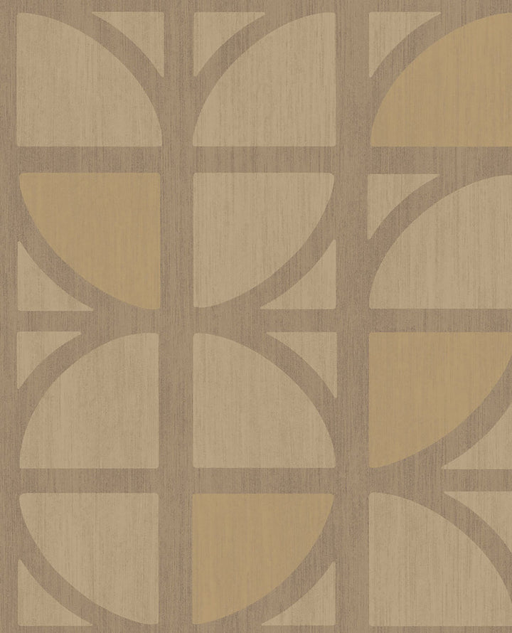 Tulip Gold Geometric Trellis Wallpaper by Eijffinger Bold Covers about 56.4 square feet 20.5-in by 33-ft long roll Unpasted 25.2 - Fabric Carolina -