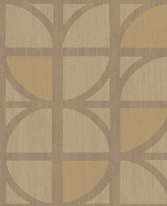 Tulip Gold Geometric Trellis Wallpaper by Eijffinger