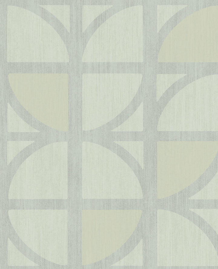 Tulip Mint Geometric Trellis Wallpaper by Eijffinger Bold Covers about 56.4 square feet 20.5-in by 33-ft long roll Unpasted 25.2 - Fabric Carolina -