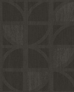 Tulip Chocolate Geometric Trellis Wallpaper by Eijffinger