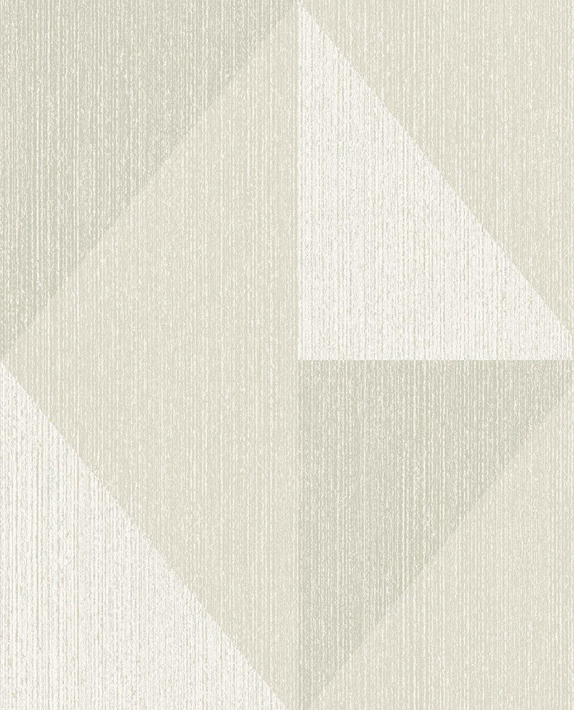 Diamond Grey Tri-Tone Geometric Wallpaper by Eijffinger Bold Covers about 56.4 square feet 20.5-in by 33-ft long roll Unpasted 25.2 - Fabric Carolina -