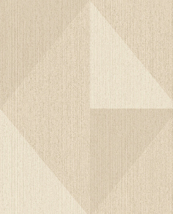 Diamond Khaki Tri-Tone Geometric Wallpaper by Eijffinger Bold Covers about 56.4 square feet 20.5-in by 33-ft long roll Unpasted 25.2 - Fabric Carolina -