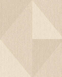 Diamond Khaki Tri-Tone Geometric Wallpaper by Eijffinger