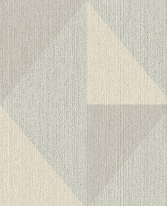 Diamond Light Blue Tri-Tone Geometric Wallpaper by Eijffinger