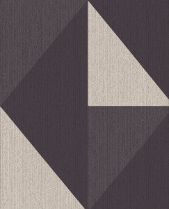 Diamond Black Tri-Tone Geometric Wallpaper by Eijffinger