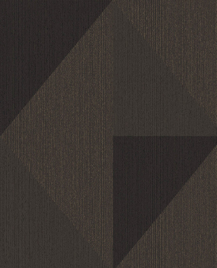 Diamond Bronze Tri-Tone Geometric Wallpaper by Eijffinger Bold Covers about 56.4 square feet 20.5-in by 33-ft long roll Unpasted 25.2 - Fabric Carolina -