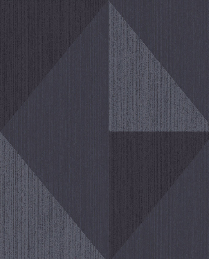 Diamond Blue Tri-Tone Geometric Wallpaper by Eijffinger Bold Covers about 56.4 square feet 20.5-in by 33-ft long roll Unpasted 25.2 - Fabric Carolina -