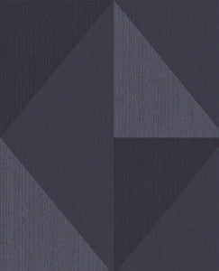 Diamond Blue Tri-Tone Geometric Wallpaper by Eijffinger