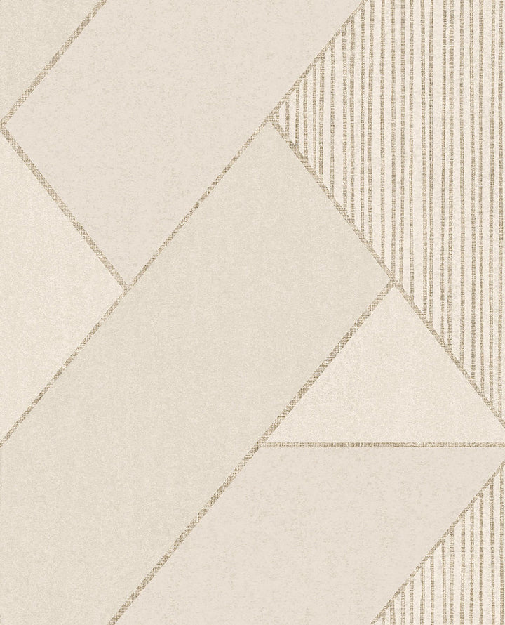 Art Cream Glam Geometric Wallpaper by Eijffinger Bold Covers about 56.4 square feet 20.5-in by 33-ft long roll Unpasted 25.2 - Fabric Carolina -