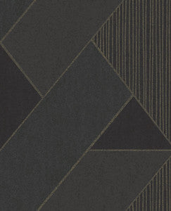 Art Dark Blue Glam Geometric Wallpaper by Eijffinger