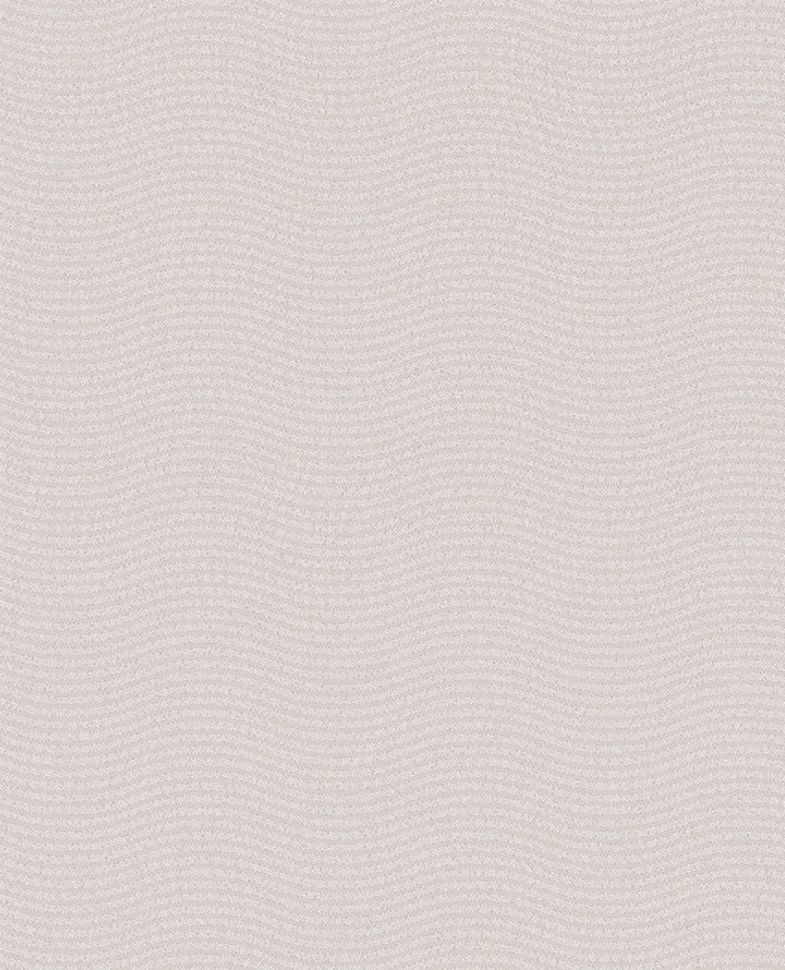 Curves Light Grey Glittering Waves Wallpaper by Eijffinger Bold Covers about 56.4 square feet 20.5-in by 33-ft long roll Unpasted 25.2 - Fabric Carolina -