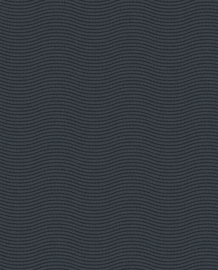 Curves Blue Glittering Waves Wallpaper by Eijffinger Bold Covers about 56.4 square feet 20.5-in by 33-ft long roll Unpasted 25.2 - Fabric Carolina -