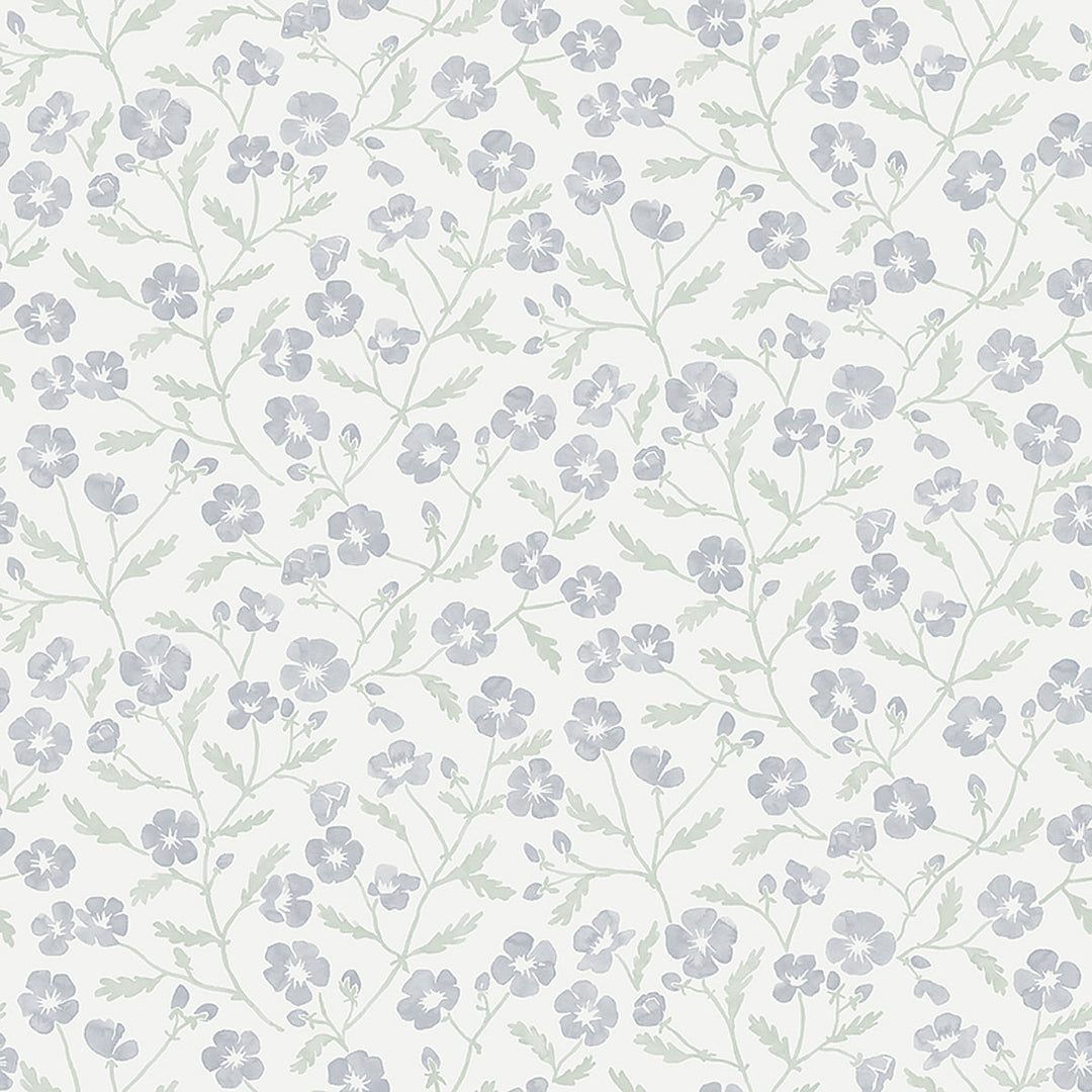 Mira - Slate by Schumacher Wallcovering