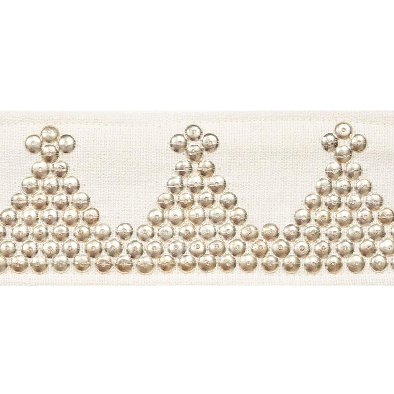 Tim Tim Tape Ivory 77252 by Schumacher Trim Johnson Hartig - Fabric Carolina -